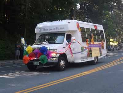 Our Van Joins July 4th Parade